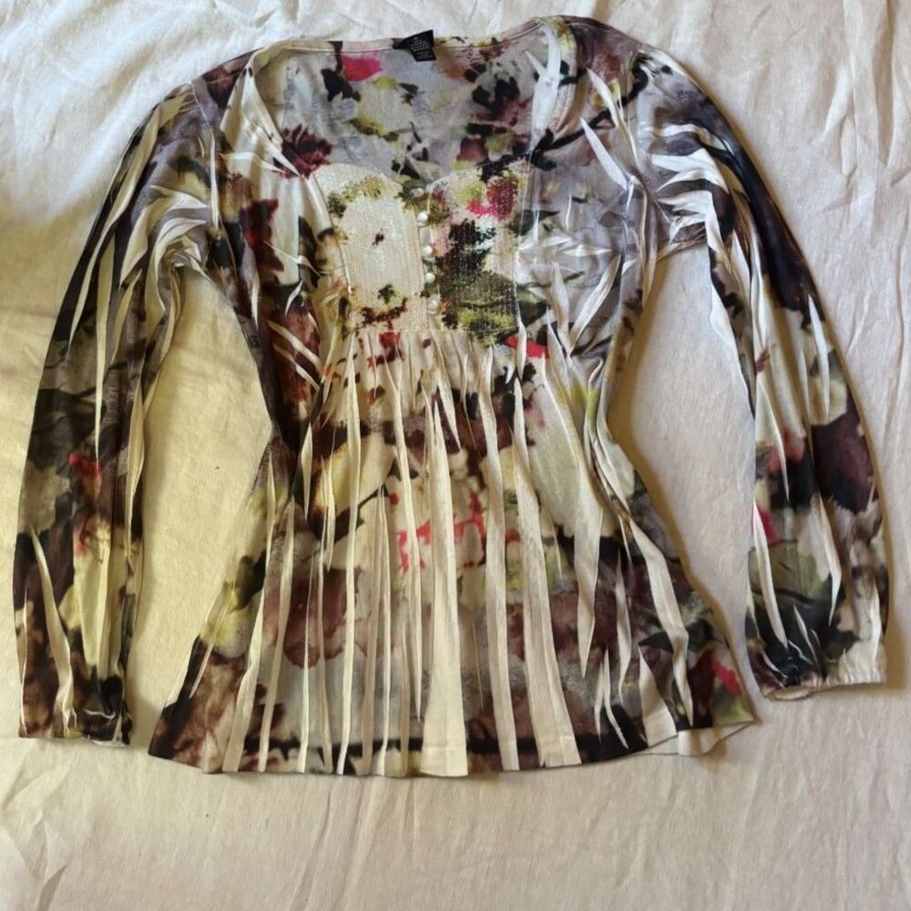 Style & Co sequin dyed top size M